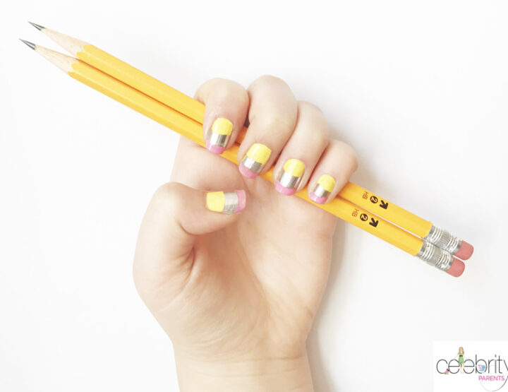 This Back To School Pencil Manicure Is Exactly What Your Kid Needs To Start The Year Off Right