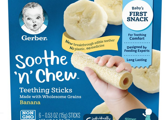 Gerber’s New Soothe ‘N Chew Teething Sticks Take The Bite Out Of Itchy Gums