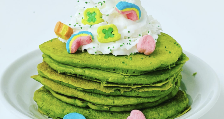 You Can Make These St. Patrick’s Day Green Pancakes For Your Little Leprechauns